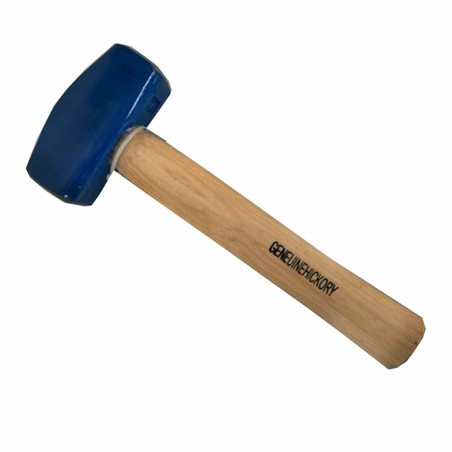 Marteau Lump Sledge Hammer Double Face Hickory Manche en bois 1.8kg4lbs DIY