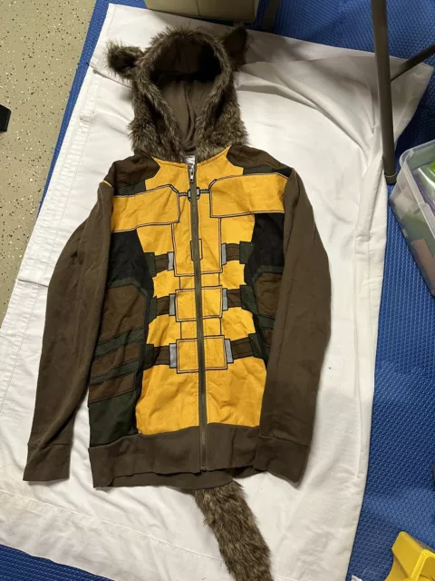 Marvel Rocket Raccoon Adult Small Jacket Guardians Of The Galaxy Apparel