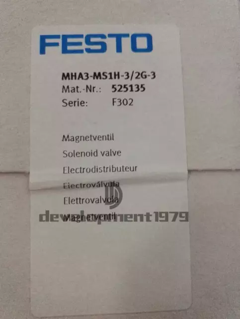 1PCS Neu IN Karton FESTO Magnetventil Mha3-ms1h-3/2g-3 525135