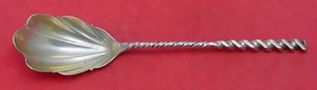 Square Twist #5 by Whiting Sterling Silver Sugar Spoon Fluted 6 1/8" Serving