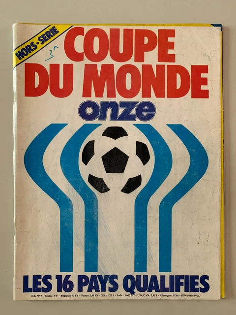 Football ONZE n° 78 JUIN 1982 SPECIAL COUPE DU MONDE ESPAGNE