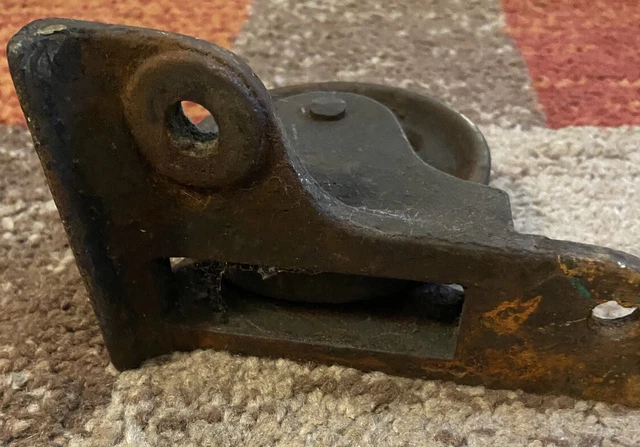 Antique Vintage Old Safe Wheel 5" Caster Hall's