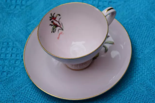 Collectable Rembrandt Fine China Australia Pink CUP & SAUCER #184 Kangaroo Paw