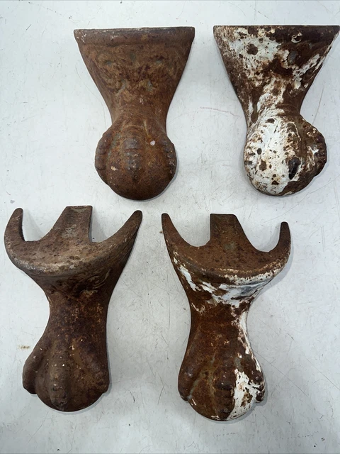 Antique Cast Iron Ball And Claw Feet Lion Claw Foot Bath Tub Legs
