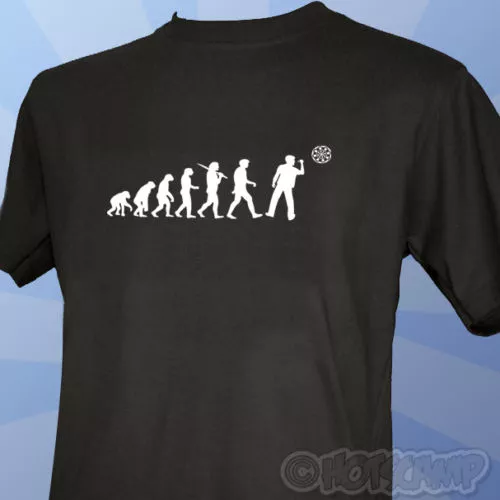 T-shirt giocatore Evolution of a Darts Phil Taylor Board