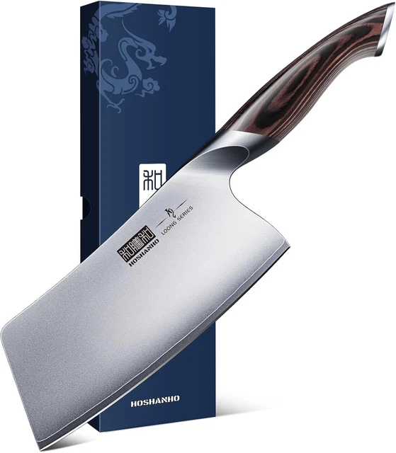 FULLHI 11 Set de couteaux de boucher, Set de couteaux de chef à désosser en acier
