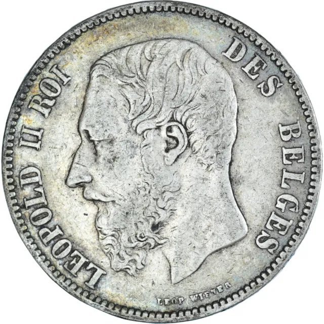 [#1063515] Münze, Belgien, Leopold II, 5 Francs, 5 Frank, 1868, Brussels, S+, Si