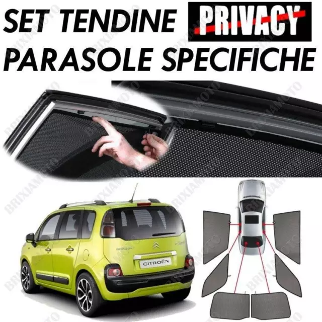 Tendine Parasole Su Misura Oscuranti Privacy Tendina Auto Citroen C3 Picasso 5P