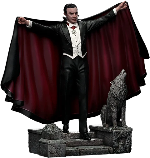 UNIVERSAL MONSTERS DRACULA Bela Lugosi Deluxe 1/10 statue Iron Studios ...