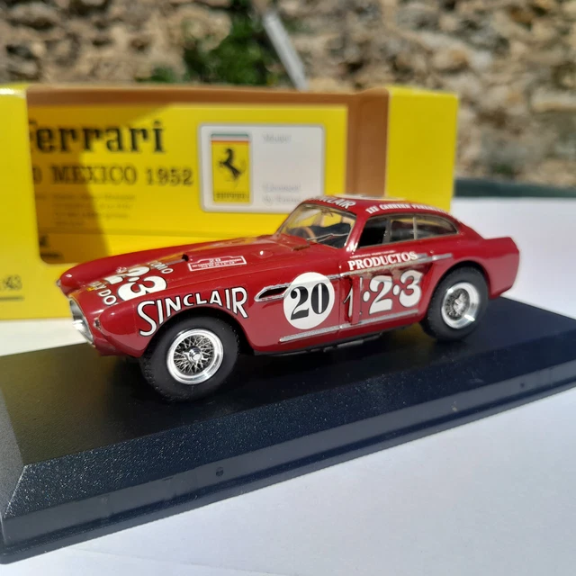 Miniature Ferrari 340 Mexico - Carrera 1952, Villoresi/Cassani, Art Model 1/43