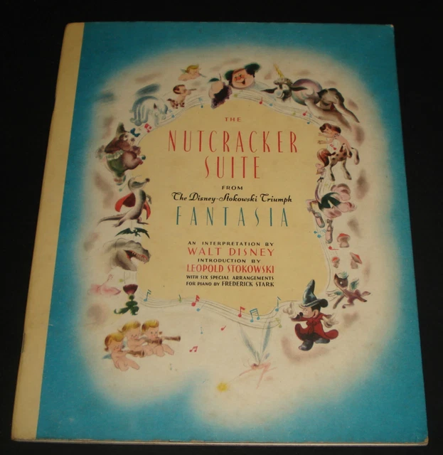 1941 WALT DISNEY'S Fantasia Nutcracker Suite Hc Dj Book Story & Sheet