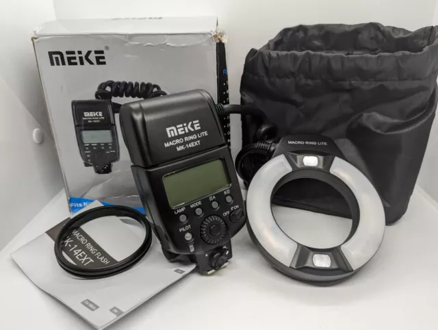 Meke MK-14EXT Macro TTL Ring Flash for Nikon i-TTL Nikkor 72mm
