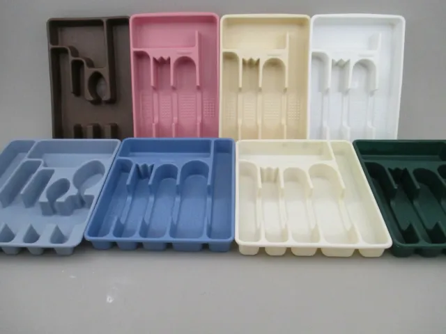 Vintage Rubbermaid Silverware Flatware Storage Tray Organizer YOU CHOOSE COLOR