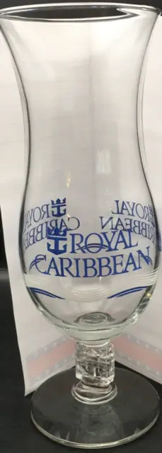 Royal Caribbean Cruise Lines 8" Hurricane Glass Drinkware Barware Vintage