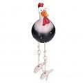 (Schwarz) Huhn Statue Harz Tierfigur Ornament Dekoration Handwerk Für