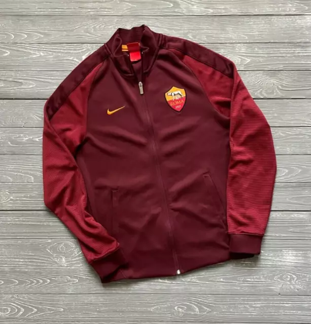 2016/2017 AS Roma Nike Authentic Jacket 810320-682 Pre-Match Top SZ S