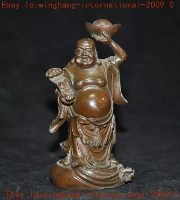 China Buddhism bronze Feng Shui wealth Lucky Maitreya Buddha Amitabha statue