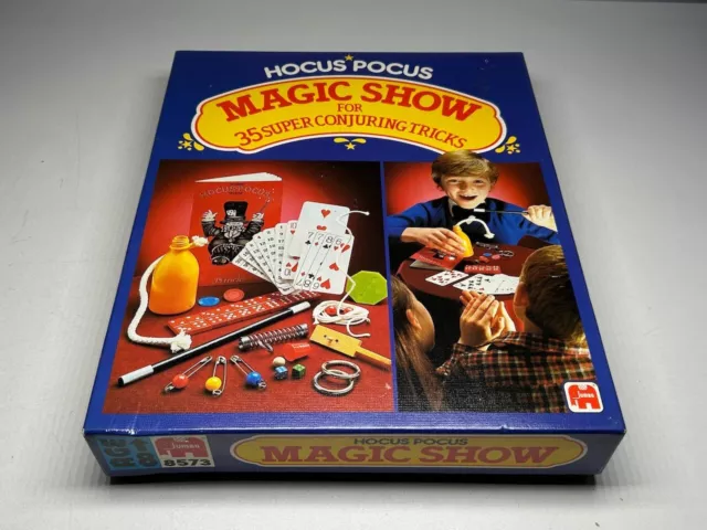 Vintage (1981) Hokuspokus Zaubershow für 35 super beschwörende Tricks von Jumbo