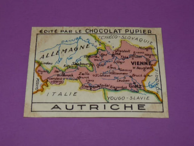 Chromo Chocolat Pupier Europe 1932 Autriche Geographie