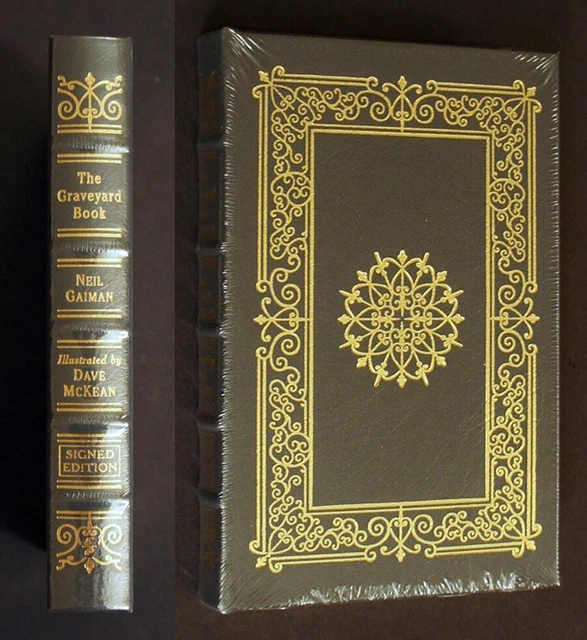 NEIL GAIMAN SIGNED EASTON PRESS **The Graveyard Book** Leather-Bound & SEALED!