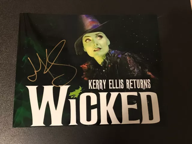 Kerry Ellis HAND SIGNED 8x10 Photo Autograph, Wicked The Musical Elphaba (1) 2