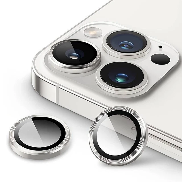 PROTECTION CAMÉRA OBJECTIF Métal + Verre iPhone 15 14 13 12 Mini 11 Pro ...
