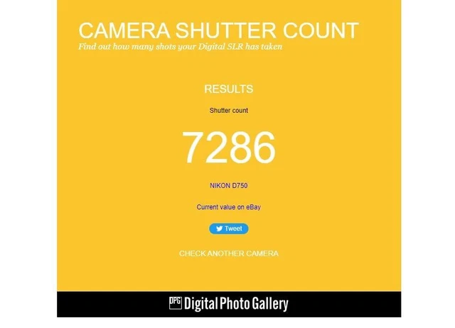 Nikon D750 24.3 MP Digital SLR Camera - shutter count : 7286