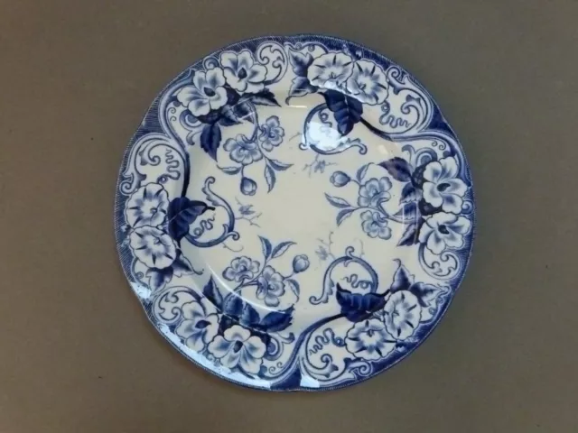 grand plat faience creil et montereau flora XIXeme 33 cm diamètre superbe état