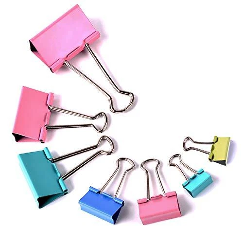 Binder Clips,  162PCS Paper Clips with Assorted Colors and Four Sizes