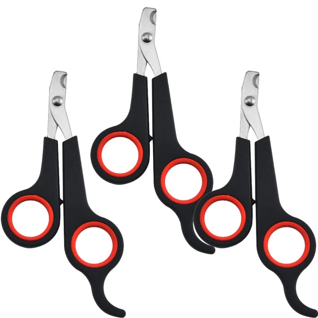 3 piezas Cortadora de acero inoxidable para gatos para cachorros gato gatito perro