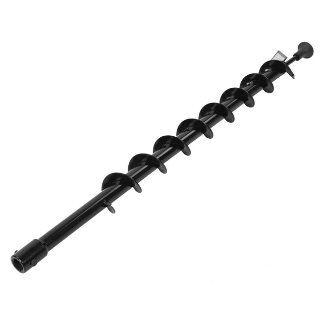 Steel Earth Auger Drill Bit Garden Post Hole Digger 60x800mm Single Blade
