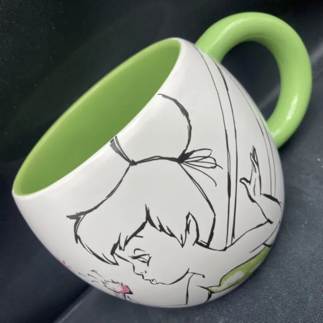 Disney Store Tinker Bell Peter Pan Large Coffee Mug Genuine Original Authentic 2