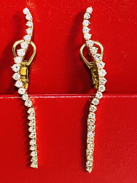 Vintage JOSE HESS Diamond Earrings 14K Solid Yellow Gold…RaRe Vintage JOSE HESS Diamond Earrings 14K Solid Yellow Gold…RaRe