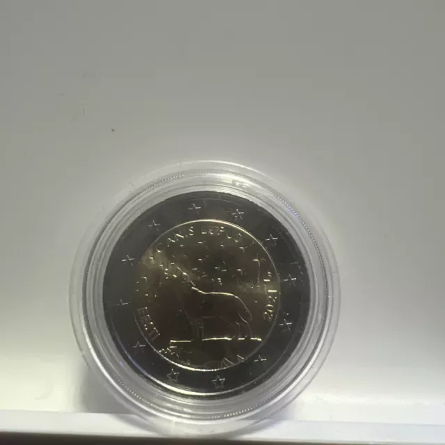 2 Euro Gedenkmünze 2021 aus Estland, Canis Lupus, Wolf, bankfrisch, bfr