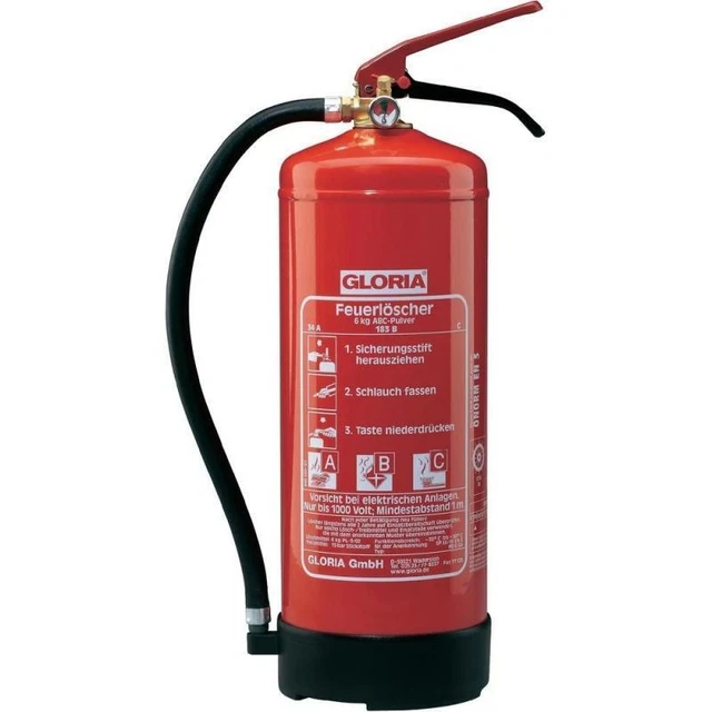 GLORIA Extincteur de feu Extincteur incendie Extincteur voiture 2101.0000 9,1kg