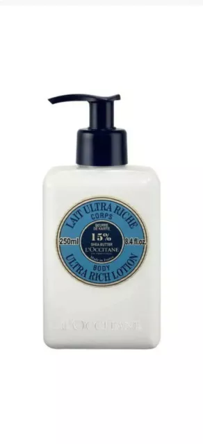 L'Occitane Shea Body Rich Lotion 15% 8.4 oz Moisturizing Body Lotion Cream