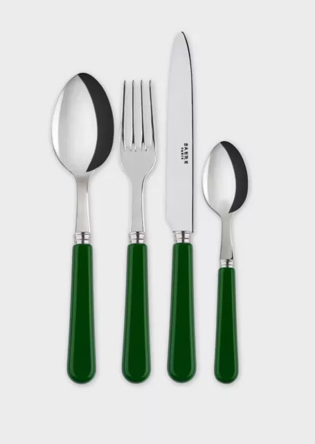 SABRE Paris POP 4 Piece Cutlery Set - Green/Vert RRP £72 - Free Post