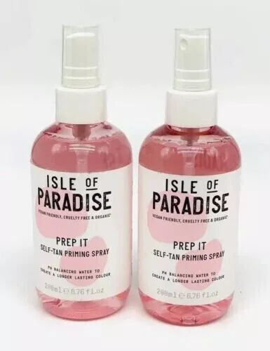 Isle Of Paradise Prep It Self-Tan Priming Spray 200 ML. 2 Pack. - Free P&P!