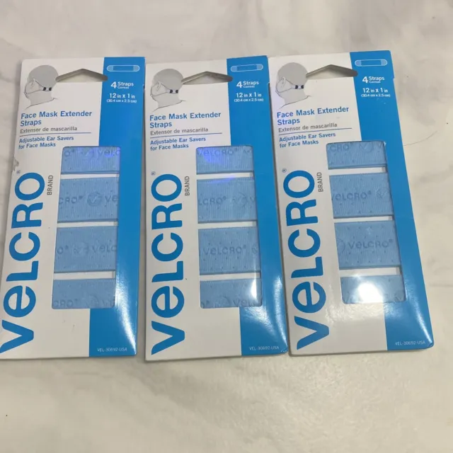 VELCRO® Brand Face Mask Extender Straps 4pk, Multi-Color