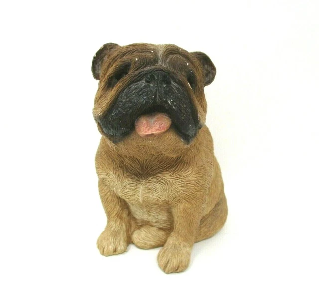 Sandicast Bulldog Figurine 4in tall M 175 Fawn Vintage Dog