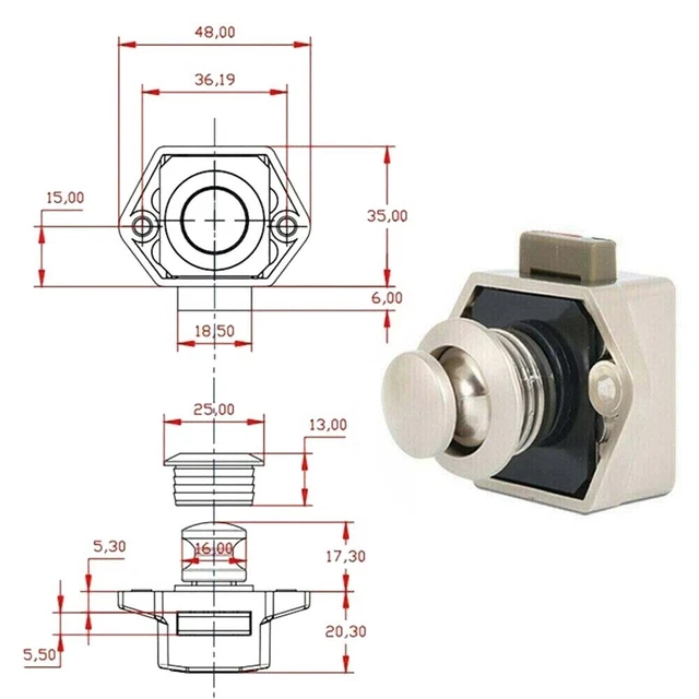 Hyuduo Set 4 Spingi Legno In Plastica Per Sicurezza Lavoro, Utensili Falegnameria, Arancione - 2