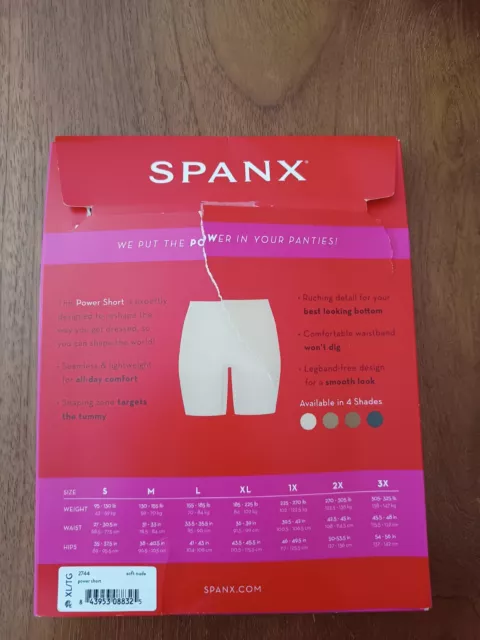 SPANX POWER SHORTS Tummy Control Shapewear Shaper Short Soft Nude XL UK ...