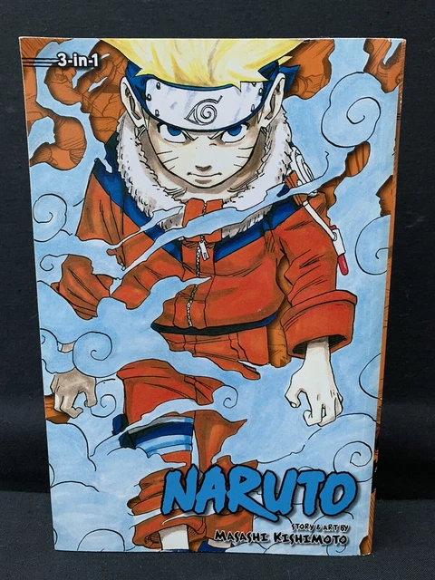 Naruto (3-in-1 Edition) Volume 1 - English Manga Shonen Jump Book