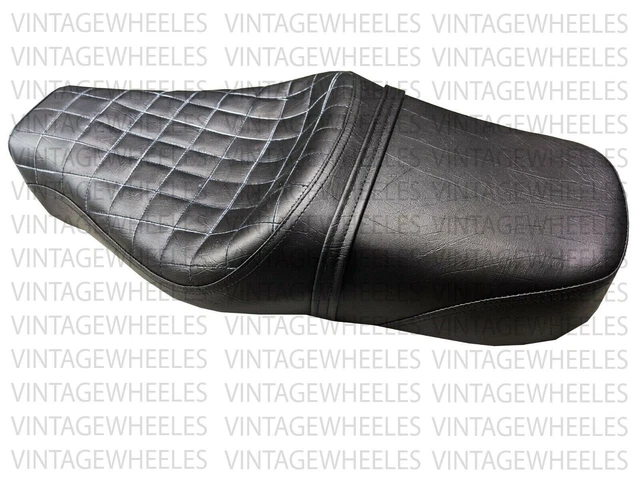 Siège Double Rembourré Personnalisé Pour Royal Enfield Interceptor 650 - Noir Imperméable - Neuf