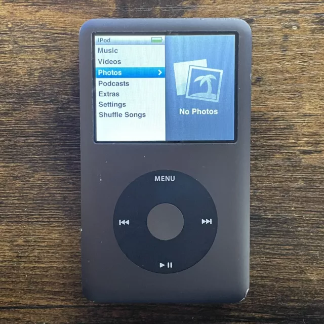 Apple iPod Classic 7th Generation 160GB Gray (A1238) MC297LL Tested 100% Works!