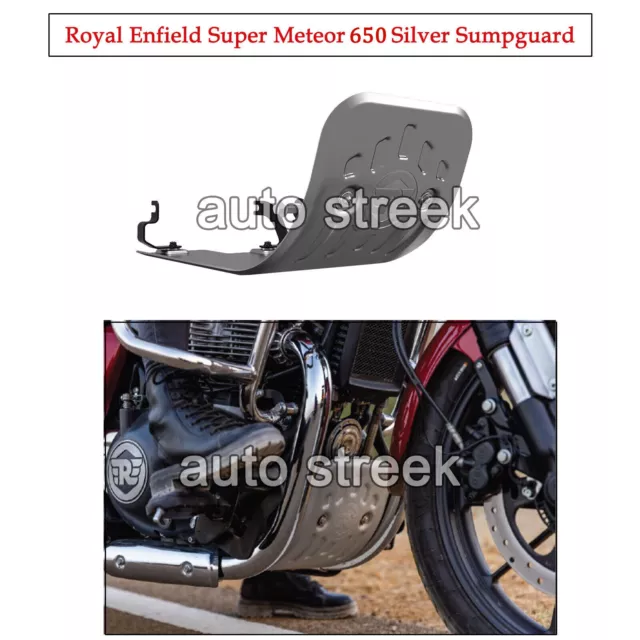 Genuine Royal Enfield SUPER METEOR 650 Silver Sumpguard