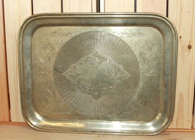 Plateau de service en métal vintage - France