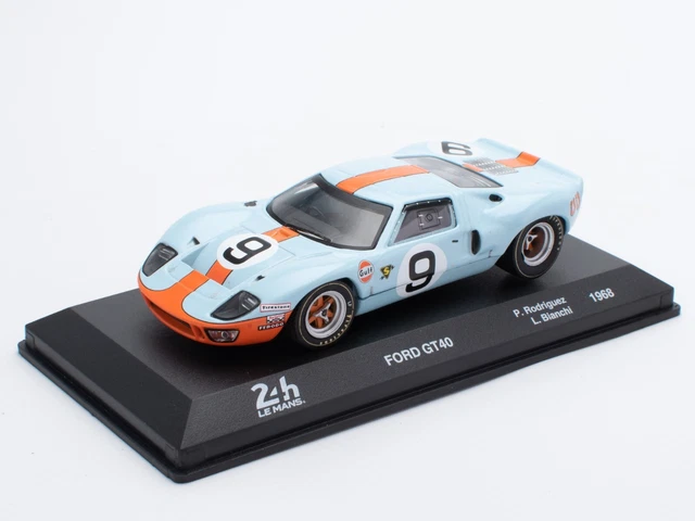 FORD GT40 GULF #9 Winner 24h Le Mans 1968 - 1:43 IXO Collection Model ...