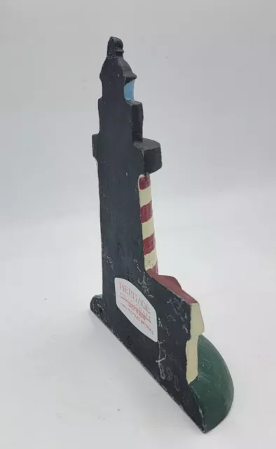 Vintage Cast Iron Lighthouse Door Stop/bookend Heritage Metalcraft Made In Maine 3