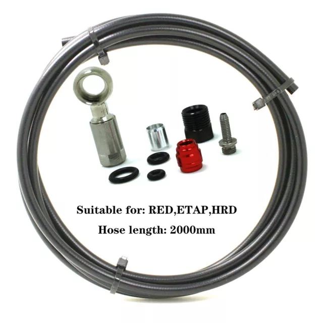 Disc brake hose kit portable oil needle rubber + steel hydraulic